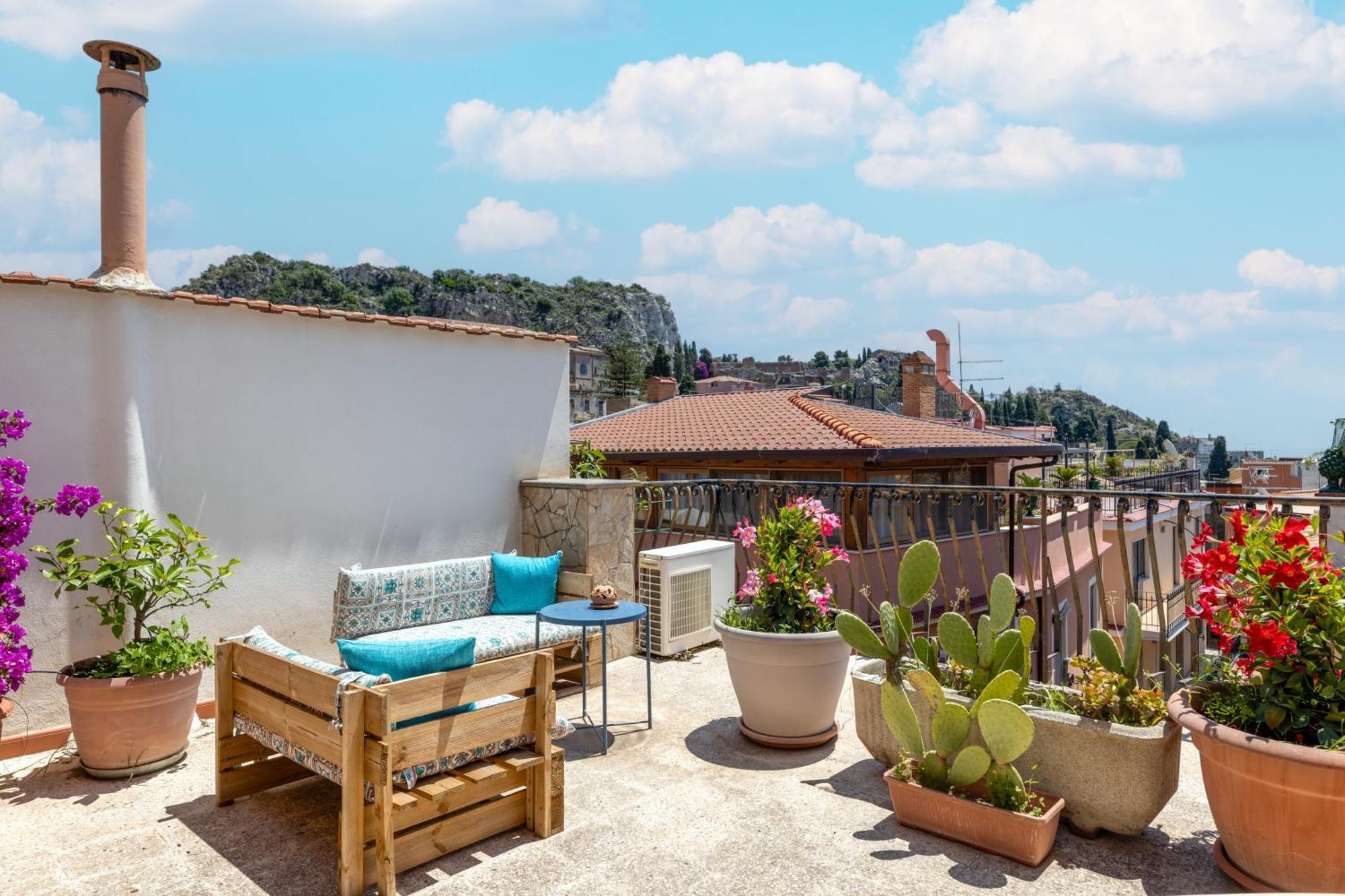 Ferienwohnung Medusa Exclusive Rooftop Taormina Exterior foto